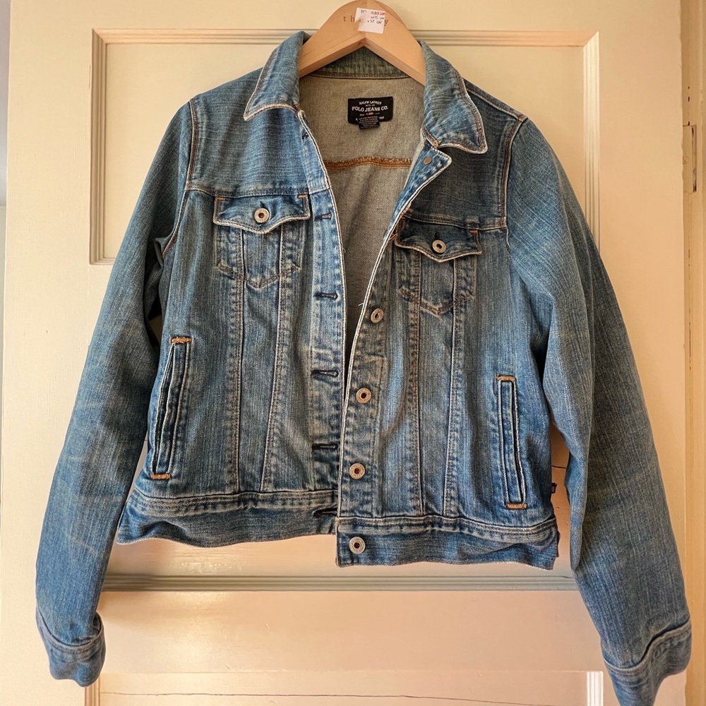 RALPH LAUREN Polo DENIM JEAN JACKET - vintage !!